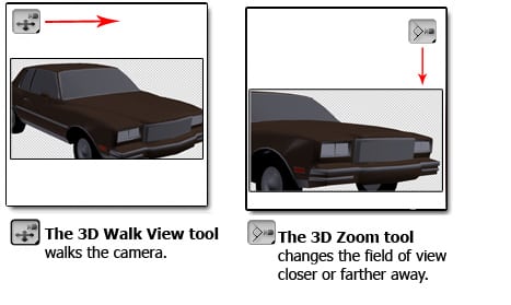 3dwalk Tools Panel Overview