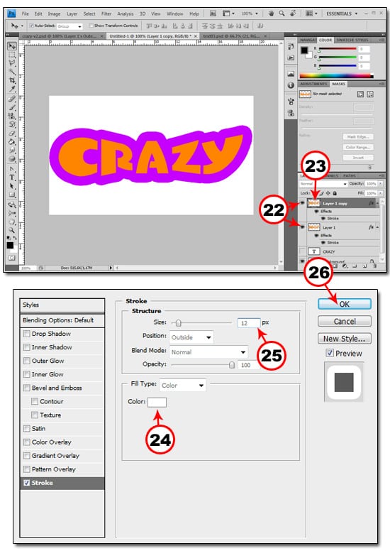 text04 Create A Crazy Text Effect Using Layer Styles