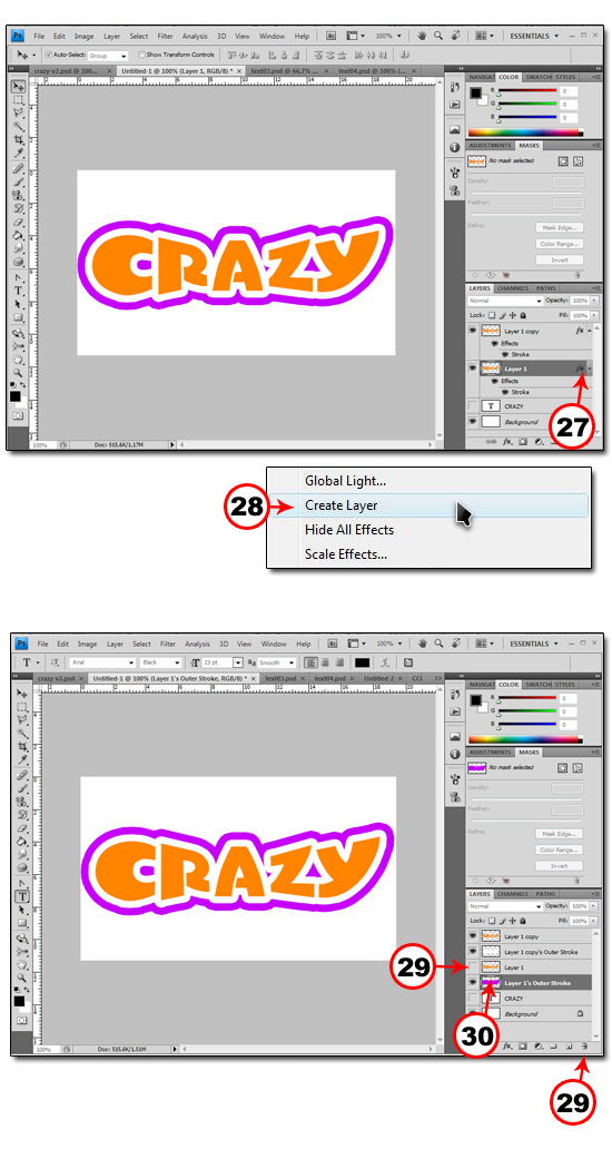 text05 Create A Crazy Text Effect Using Layer Styles