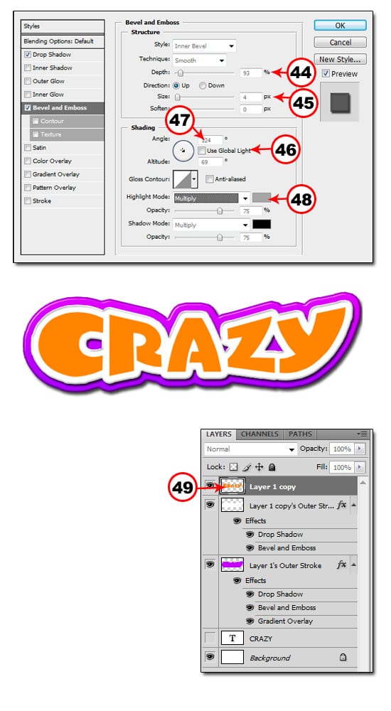 text08 Create A Crazy Text Effect Using Layer Styles