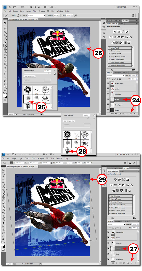 fig061 Red Bull Manny Mania Poster Design 