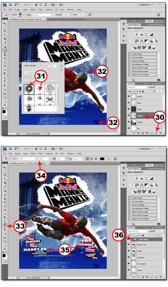 fig072 Red Bull Manny Mania Poster Design 