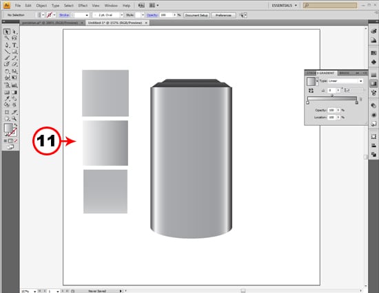 11b How To Create A Realistic Pendrive in Adobe Illustrator.