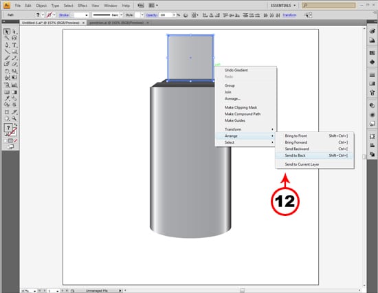 12 How To Create A Realistic Pendrive in Adobe Illustrator.