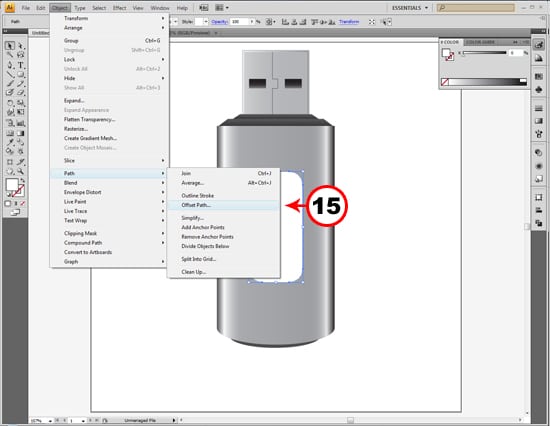 15 How To Create A Realistic Pendrive in Adobe Illustrator.