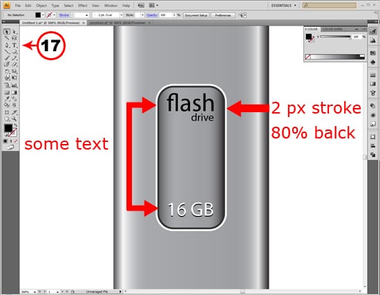 17 How To Create A Realistic Pendrive in Adobe Illustrator.
