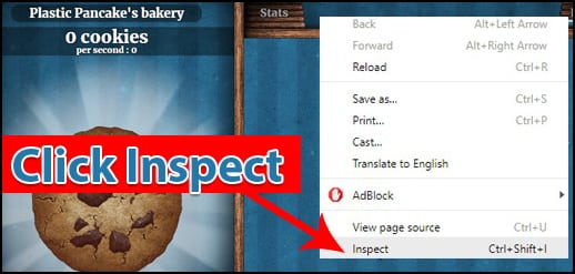 hacking cookie clicker 